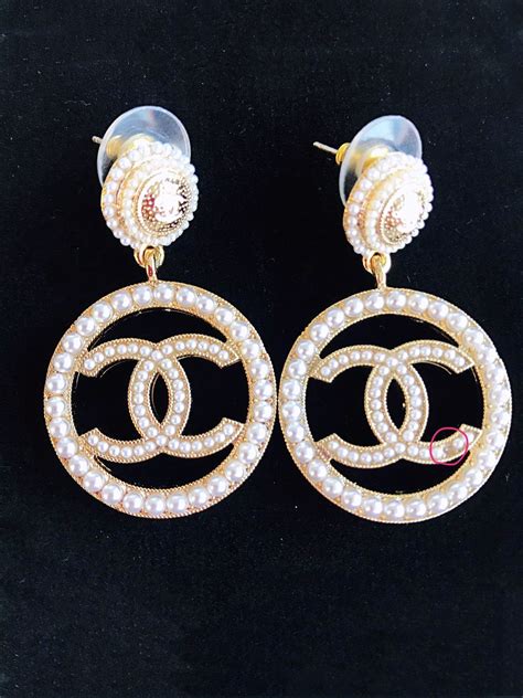 lost chanel earring|chanel pendant earrings.